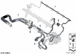 FUEL PIPES / MOUNTING PARTS