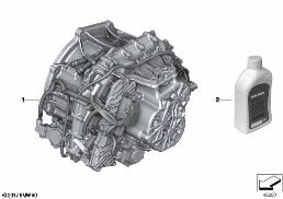 Versn.bak met dubbele koppeling 7DCT300 diagram for BMW X1L F49 LCI X1 25Li