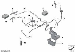 HYDRAULICS diagram for BMW 4 Series F33 425d