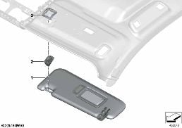 SUN VISORS diagram for BMW X3 G01 30i