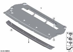 Protection de compartiment moteur diagram for BMW Rolls-Royce Phantom RR11 Phantom