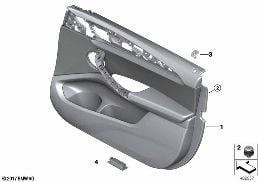 DOOR TRIM PANEL, FRONT diagram for BMW X3 G01 30i
