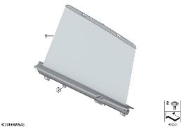 ROLLER SUN VIZOR, REAR DOOR diagram for BMW X3 G01 30i
