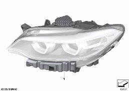 HEADLIGHT diagram for BMW 2 Series F22 LCI 230i