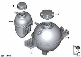 EXPANSION TANK diagram for BMW X3 G01 LCI 20i