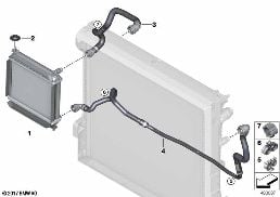 REMOTE RADIATOR diagram for BMW X3 G01 LCI 20i