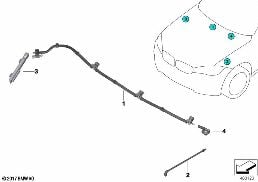 SINGLE PARTS FOR WINDSHIELD CLEANING diagram for BMW X5 F15 30dX
