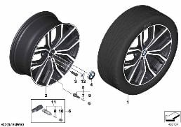 BMW LA WHEEL Y-SPOKE 701M - 21