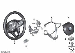 AIRBAG SPORTS STEERING WHEEL diagram for BMW X3 G01 30eX
