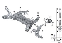 FRONT AXLE SUPPORT/WISHBONE