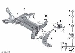FRONT AXLE SUPPORT/WISHBONE