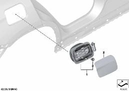 FILL-IN FLAP diagram for BMW X4 G02 30dX