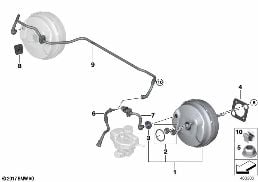 Fren servosu, Vakum diagram for BMW X4 M F98 X4 M