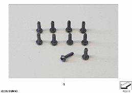 SET OF SCREWS diagram for BMW X2 F39 20dX
