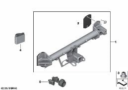 Dispositivo di traino versione US diagram for BMW X3 G01 30i