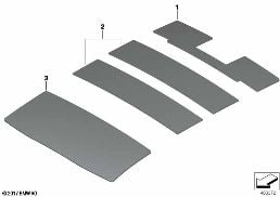 SOUND INSULATION ROOF diagram for BMW X3 G01 30i