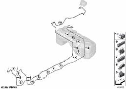 FUEL LINES diagram for BMW X3 G01 30iX