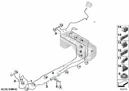 燃油管路/燃油濾清器 diagram for BMW X3 M F97 LCI X3 M