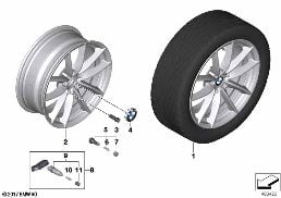 BMW LM RAD V-SPEICHE 618 - 18