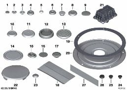 SEALING CAP/PLUG diagram for BMW 5 Series F11 550i