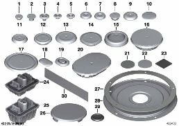 SEALING CAP/PLUG diagram for BMW 5 Series F07 GT LCI 530dX