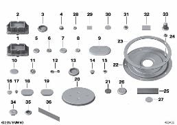 SEALING CAP/PLUG diagram for BMW X4 F26 28iX