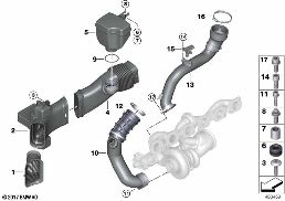 AIR DUCT diagram for BMW Rolls-Royce Ghost RR21 Ghost