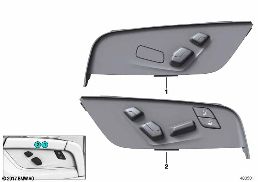 SEAT ADJUSTMENT SWITCH, REAR diagram for BMW 5 Series G38 530Le