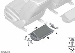 Repose-pied arrière diagram for BMW Rolls-Royce Phantom RR11 Phantom