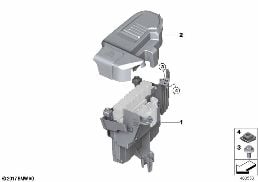 CONTROL UNIT BOX diagram for BMW X3 G01 LCI 20iX