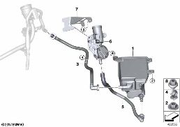 Filtro a carbone attivo diagram for BMW Rolls-Royce Phantom RR11 Phantom