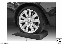 Berços para pneu diagram for BMW Rolls-Royce Cullinan RR31 Cullinan