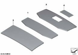 Insonorisation pavillon diagram for BMW Rolls-Royce Phantom RR11 Phantom
