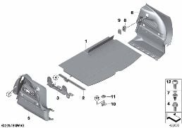 Nachrüstung Ebener Ladeboden diagram for BMW MINI Clubman R55 Coop.S JCW