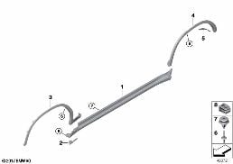 COVER DOOR SILL / WHEEL ARCH diagram for BMW X3 G01 30i