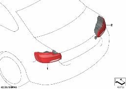 加裝套件 尾燈 翻新 diagram for BMW 2 Series F23 220d