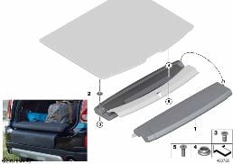 RETROFIT KIT FOR PICNIC BENCH diagram for BMW MINI Countryman F60 Cooper