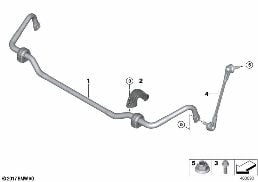 STABILIZER, FRONT diagram for BMW 3 Series G20 Sedan 320i