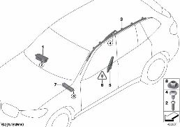 AIRBAG diagram for BMW X4 M F98 X4 M