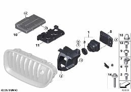 NIGHT VISION CAMERA diagram for BMW X5 F15 40eX