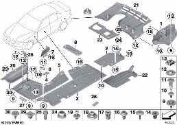 UNDERFLOOR COATING diagram for BMW 4 Series F32 428i