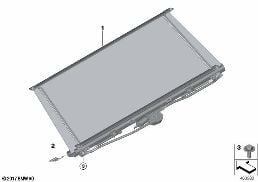 SUN BLIND, REAR WINDOW SHELF diagram for BMW 5 Series G30 LCI 530d