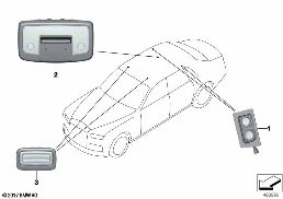 Oświetlenie wnętrza, sufit diagram for BMW Rolls-Royce Ghost RR21 Ghost