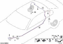 BRAKE PIPE REAR diagram for BMW 7 Series G11 740dX