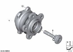 WHEEL BEARING diagram for BMW 3 Series G20 Sedan LCI 320i