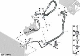 製冷劑導管 diagram for BMW X3 G01 M40dX