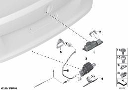 TAILGATE CLOSING SYSTEM diagram for BMW 2 Series F23 LCI 220i