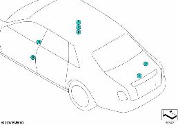 Varie targhette di segnalazione post. diagram for BMW Rolls-Royce Phantom RR11 Phantom