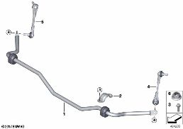Barre antiroulis avant diagram for BMW Rolls-Royce Phantom RR11 Phantom