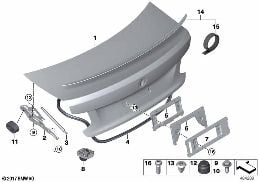 TRUNK LID diagram for BMW 2 Series F23 LCI 220i